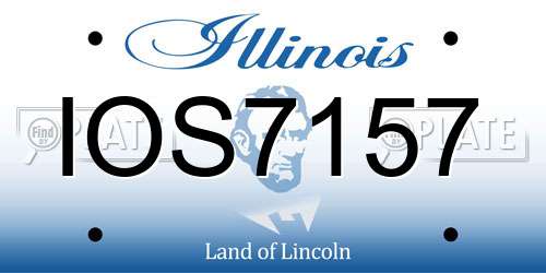 IOS7157 Illinois License Plate