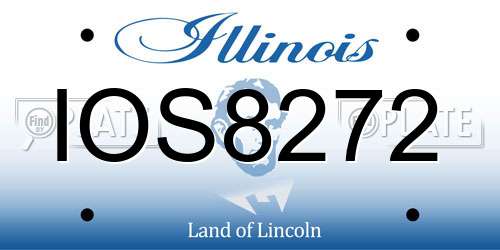 IOS8272 Illinois License Plate
