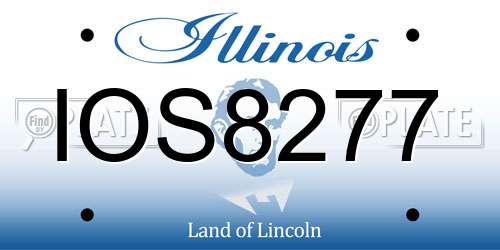 IOS8277 Illinois License Plate