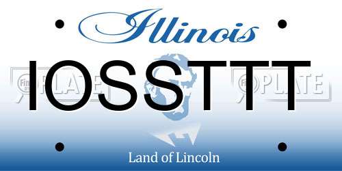 IOSSTTT Illinois License Plate