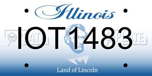 IOT1483 Illinois License Plate