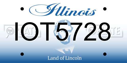 IOT5728 Illinois License Plate