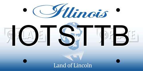 IOTSTTB Illinois License Plate