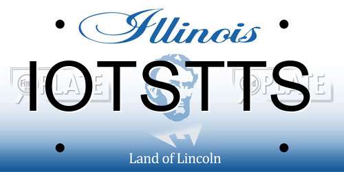 IOTSTTS Illinois License Plate