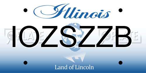 IOZSZZB Illinois License Plate