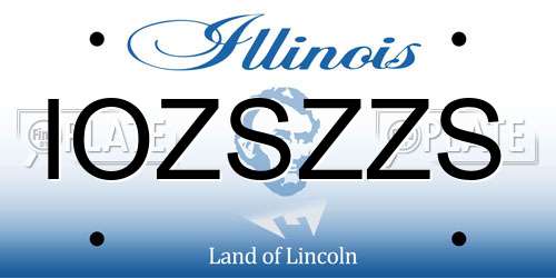 IOZSZZS Illinois License Plate