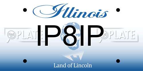 IP8IP Illinois License Plate