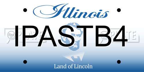 IPASTB4 Illinois License Plate