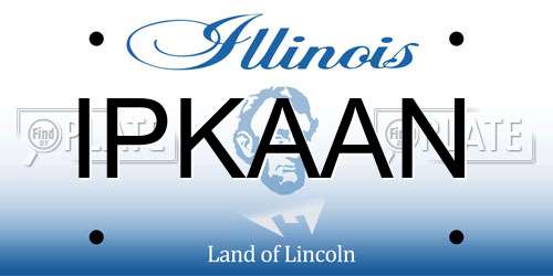 IPKAAN Illinois License Plate