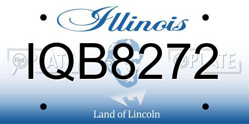 IQB8272 Illinois License Plate