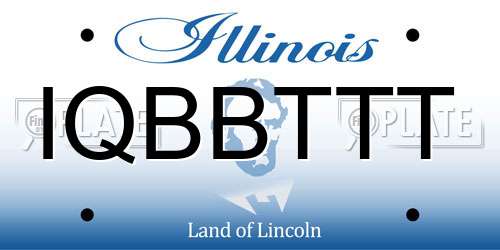 IQBBTTT Illinois License Plate