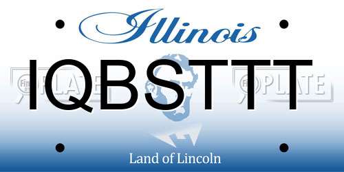 IQBSTTT Illinois License Plate