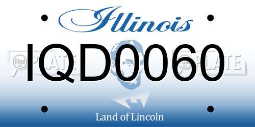 IQD0060 Illinois License Plate