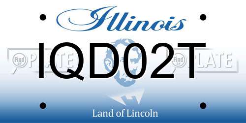 IQD02T Illinois License Plate