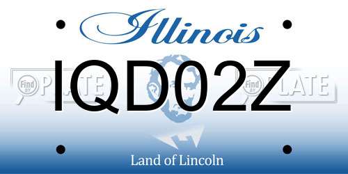 IQD02Z Illinois License Plate