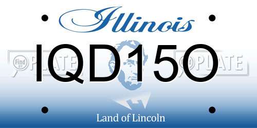 IQD15O Illinois License Plate
