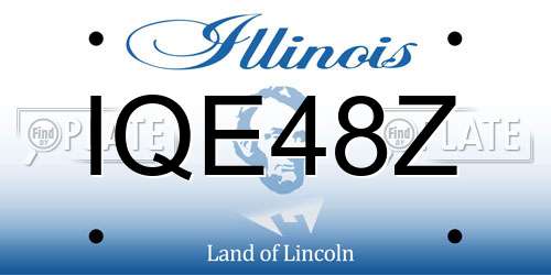 IQE48Z Illinois License Plate