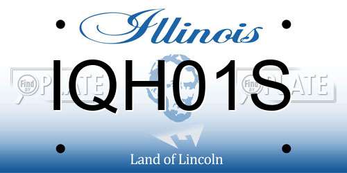 IQH01S Illinois License Plate