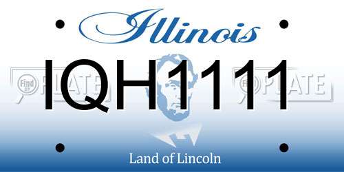 IQH1111 Illinois License Plate