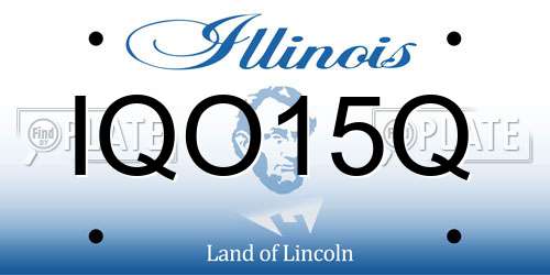 IQO15Q Illinois License Plate