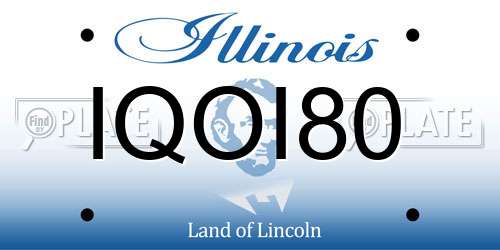 IQOI80 Illinois License Plate