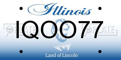 IQOO77 Illinois License Plate