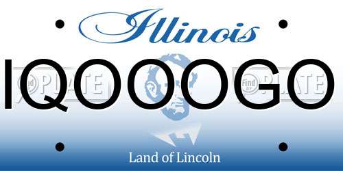 IQOOOGO Illinois License Plate