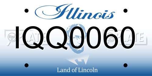 IQQ0060 Illinois License Plate