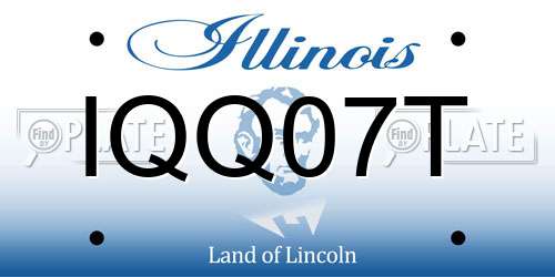 IQQ07T Illinois License Plate