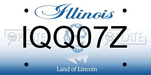 IQQ07Z Illinois License Plate