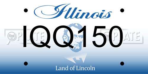 IQQ150 Illinois License Plate