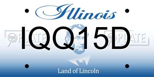 IQQ15D Illinois License Plate