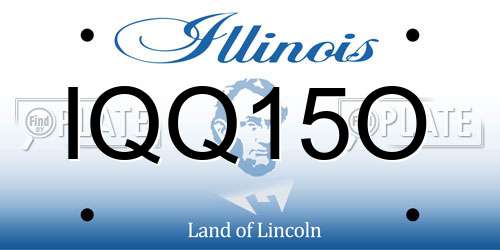 IQQ15O Illinois License Plate