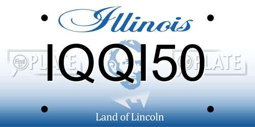 IQQI50 Illinois License Plate