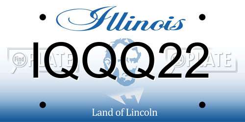 IQQQ22 Illinois License Plate