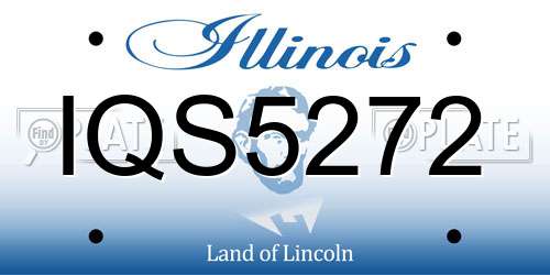 IQS5272 Illinois License Plate