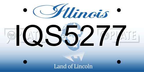 IQS5277 Illinois License Plate