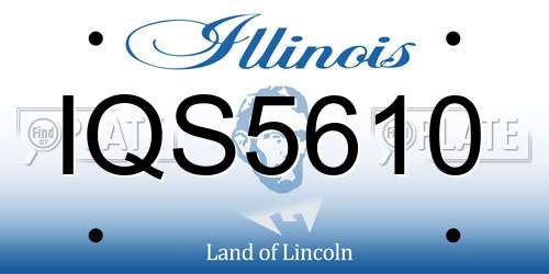 IQS5610 Illinois License Plate