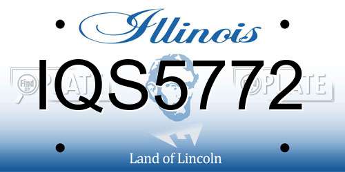 IQS5772 Illinois License Plate