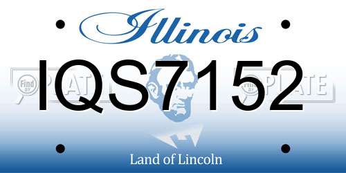 IQS7152 Illinois License Plate