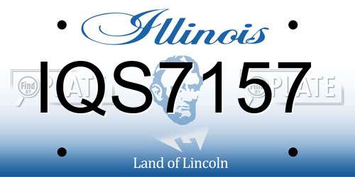 IQS7157 Illinois License Plate