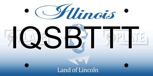 IQSBTTT Illinois License Plate
