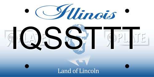 IQSSTTT Illinois License Plate