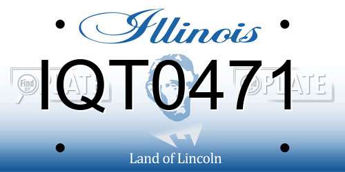 IQT0471 Illinois License Plate