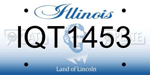 IQT1453 Illinois License Plate