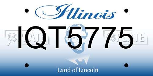 IQT5775 Illinois License Plate