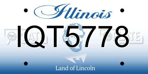 IQT5778 Illinois License Plate