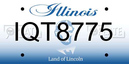 IQT8775 Illinois License Plate