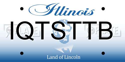 IQTSTTB Illinois License Plate