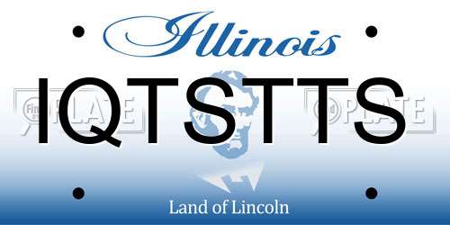 IQTSTTS Illinois License Plate